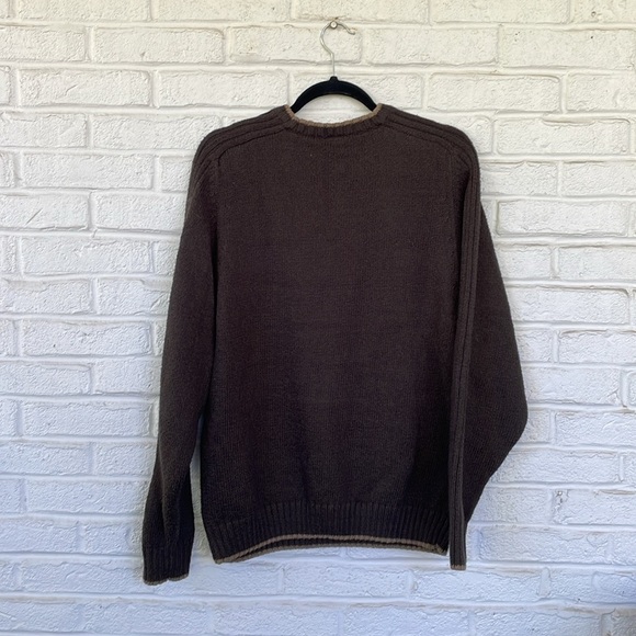 Columbia Olive Cotton Blend Crew Pullover Sweater - Picture 2 of 7